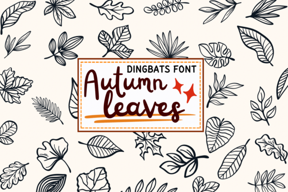 Autumn Leaves: The Sketchy Dingbats Font for Cozy Designs