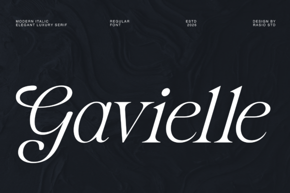 Gavielle: The Modern Italic Serif for Luxury Branding