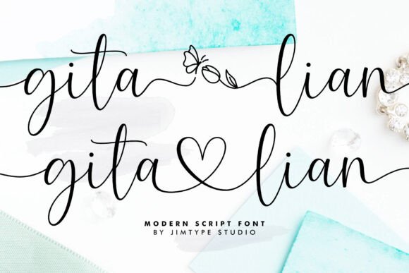Gita Lian: The Elegant Script Font for Wedding & Branding Projects