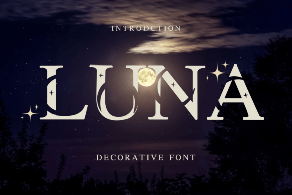 Luna: A Celestial Typeface for Dreamy, Elegant Branding