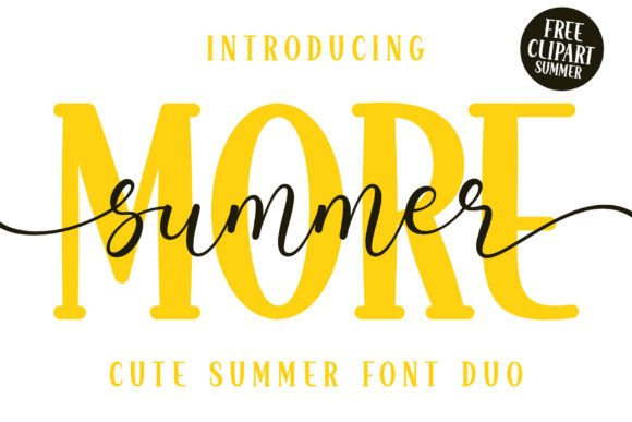 More Summer Duo: A Fresh Take on Playful Typography