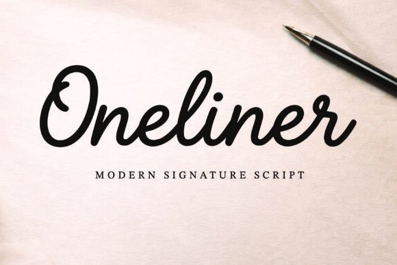 Oneliner: The Elegant Script Font for Modern Designers