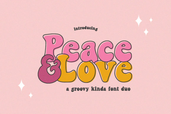 Peace and Love: A Retro Font for Modern, Playful Branding
