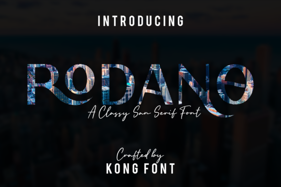 Rodano: A Modern Sans Serif for Creative Projects