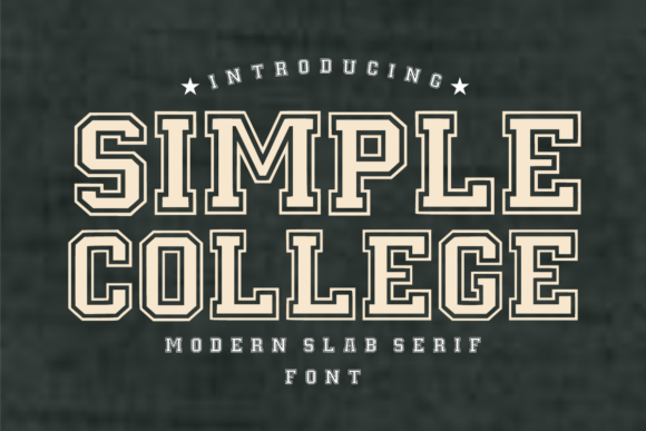 Simple College: The Slab Serif Font That Scores Big