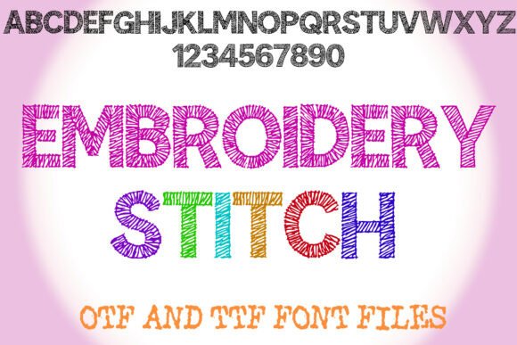 The Cozy Charm of the Embroidery Stitch Typeface