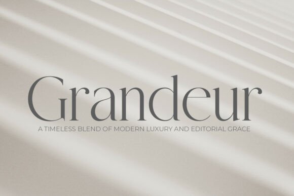 The Quiet Power of Grandeur: A Classic Serif for Modern Brands