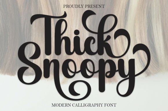 Thick Snoopy: A Script Font That Feels Like a Warm Handshake