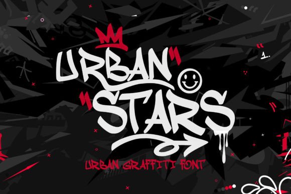 Urban Stars: The Graffiti Font That Balances Edge and Elegance