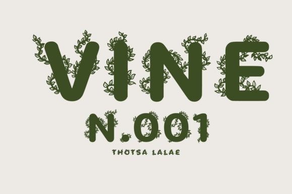 Vine N.001: A Botanical Typeface for Authentic Branding